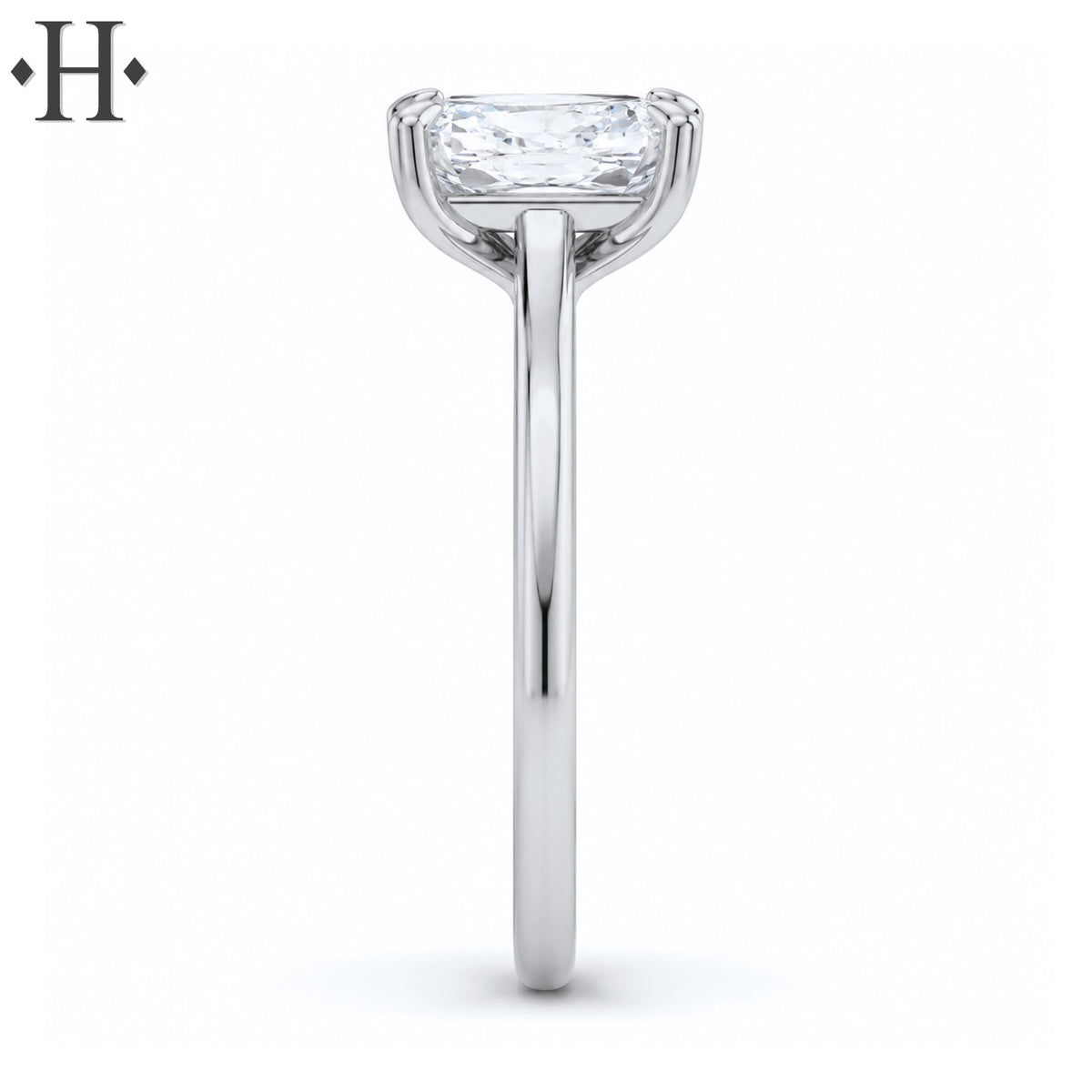1.50ctw Elongated Cushion Cut Lab Grown Diamond Ring