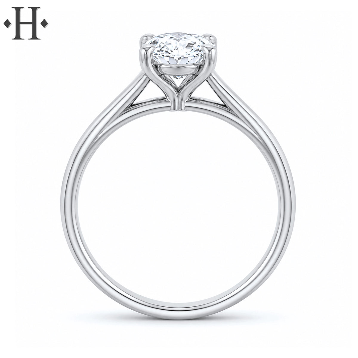 1.10ctw Oval Cut Lab Grown Diamond Ring
