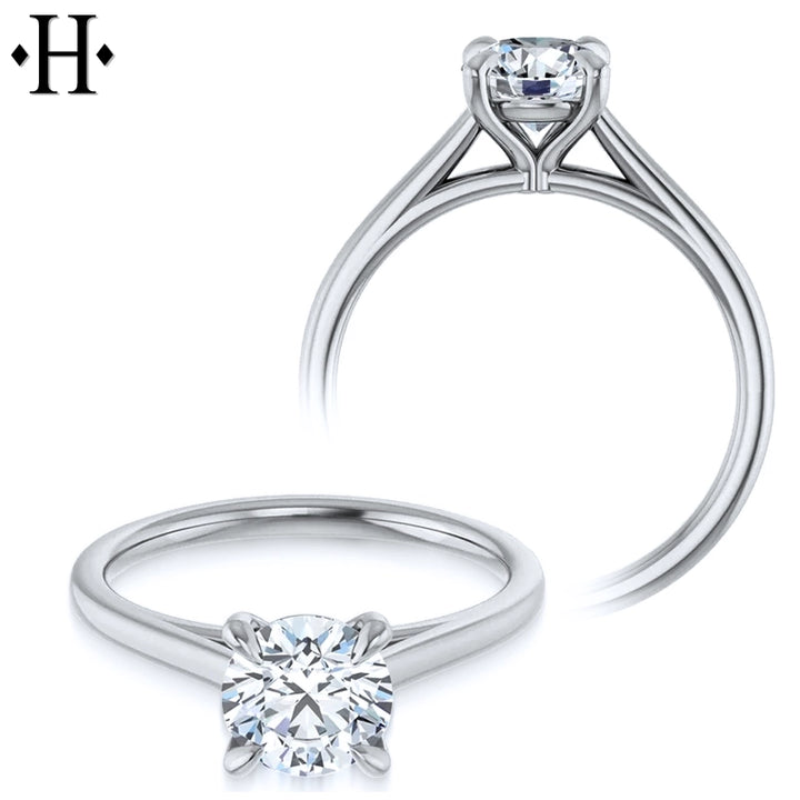 1.00ct Round Cut Lab Grown Diamond Ring