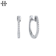 Diamond Hoop Earrings