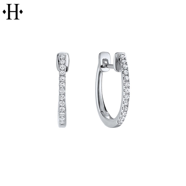 Diamond Hoop Earrings