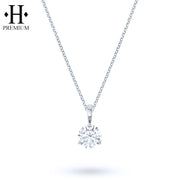 18kt 0.70ct Premium Round Cut Diamond Necklace