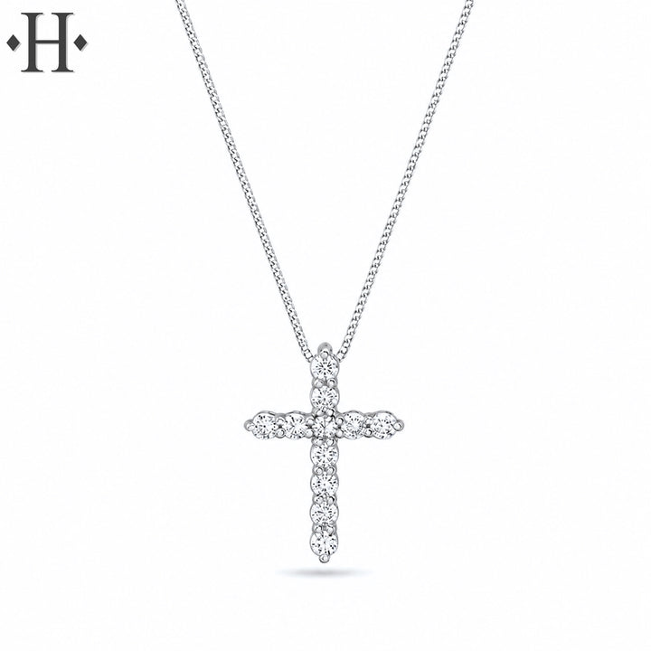 0.25ctw Lab Grown Diamond Cross Necklace