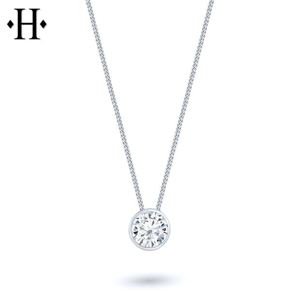 0.70ct Round Cut Lab Grown Diamond Necklace