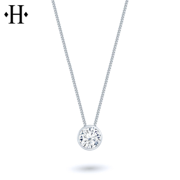 0.70ctw Round Cut Lab Grown Diamond Necklace