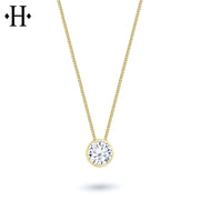 0.70ct Round Cut Lab Grown Diamond Necklace