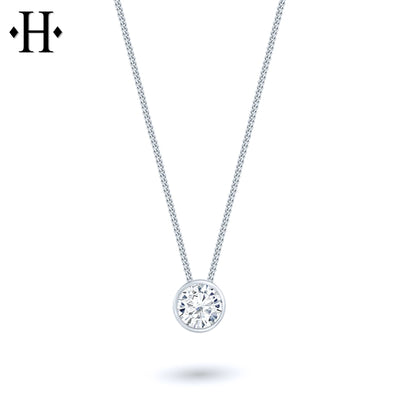 0.50ct Round Cut Lab Grown Diamond Necklace