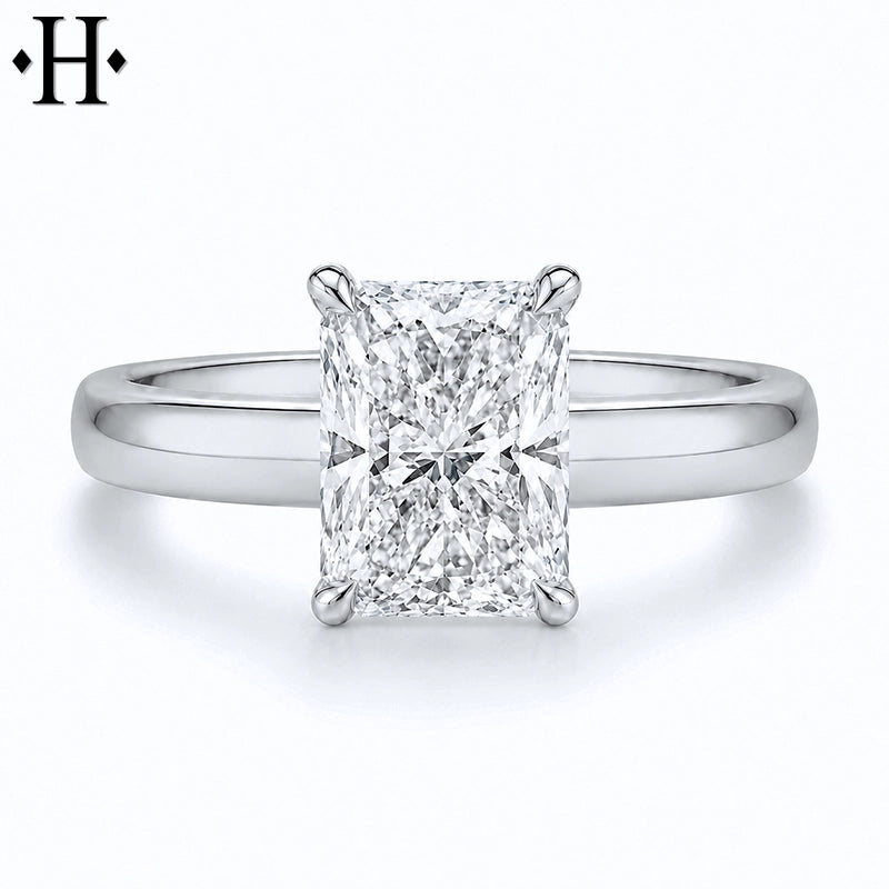 1.50ctr-4.00ctr Radiant Cut Lab Grown Diamond Ring