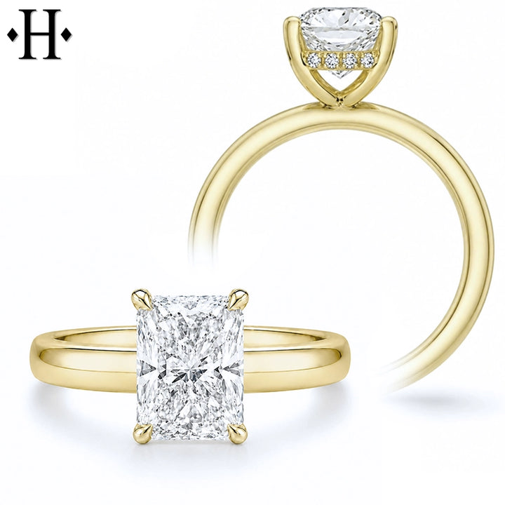 2.09ctw Radiant Cut Lab Grown Diamond Ring
