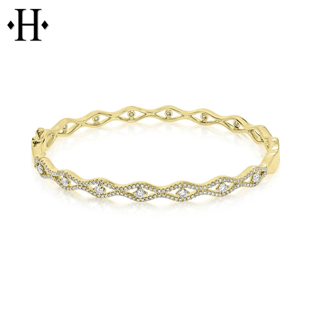 0.77ctw Natural Diamond Bangle