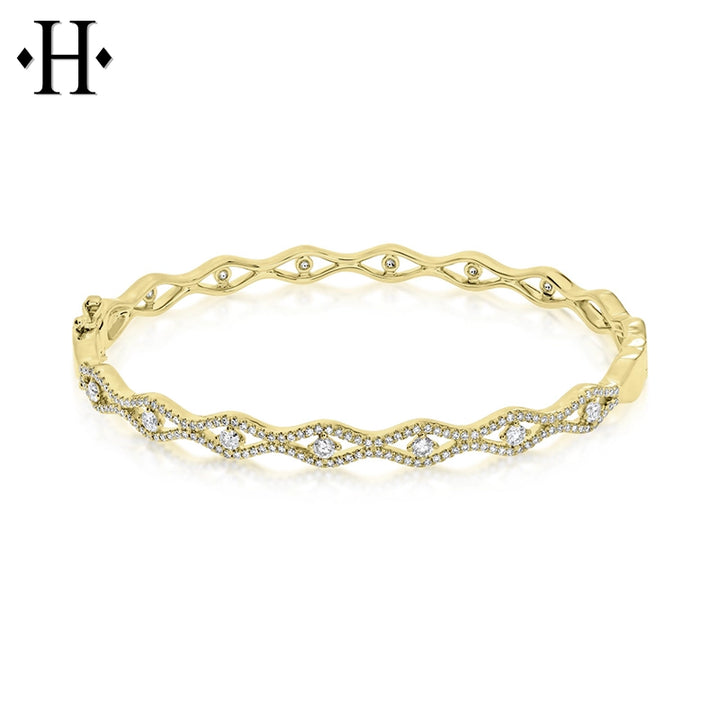 0.77ctw Natural Diamond Bangle