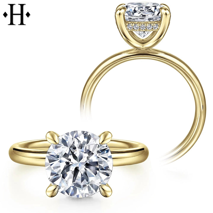 4.22ctw Round Cut Lab Grown Diamond Ring