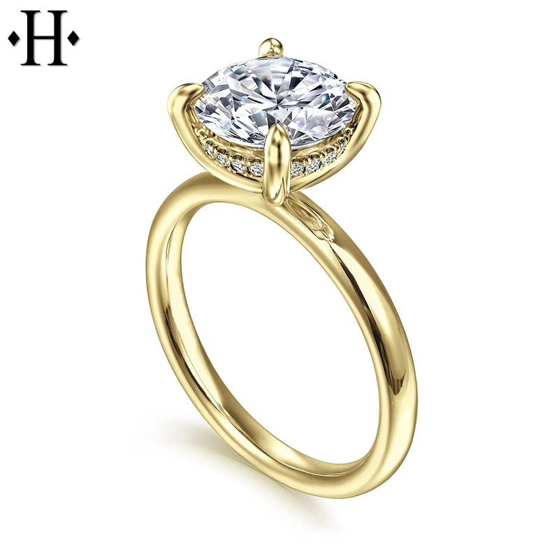4.22ctw Round Cut Lab Grown Diamond Ring