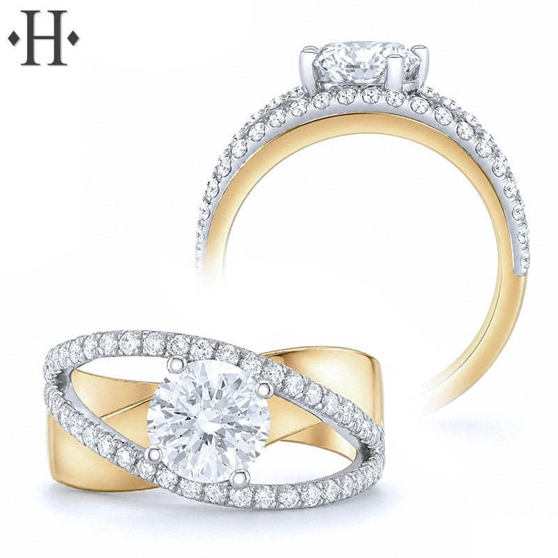 3.50ctw Round Cut Lab Grown Diamond Ring
