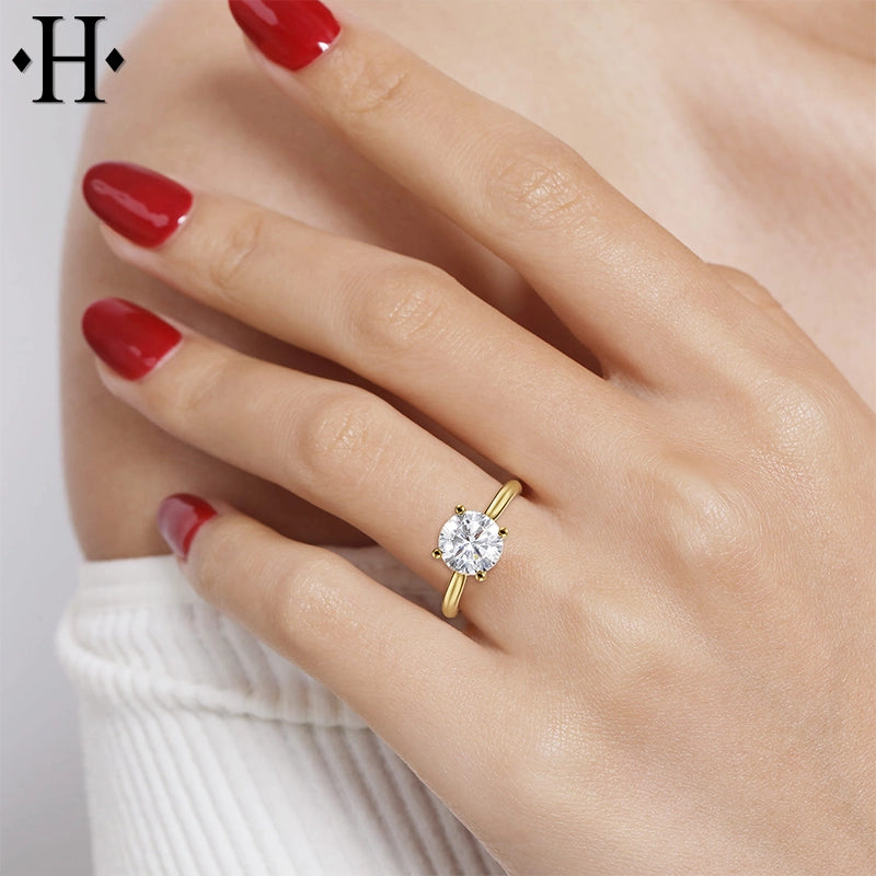 2.08ctw Round Cut Lab Grown Diamond Ring