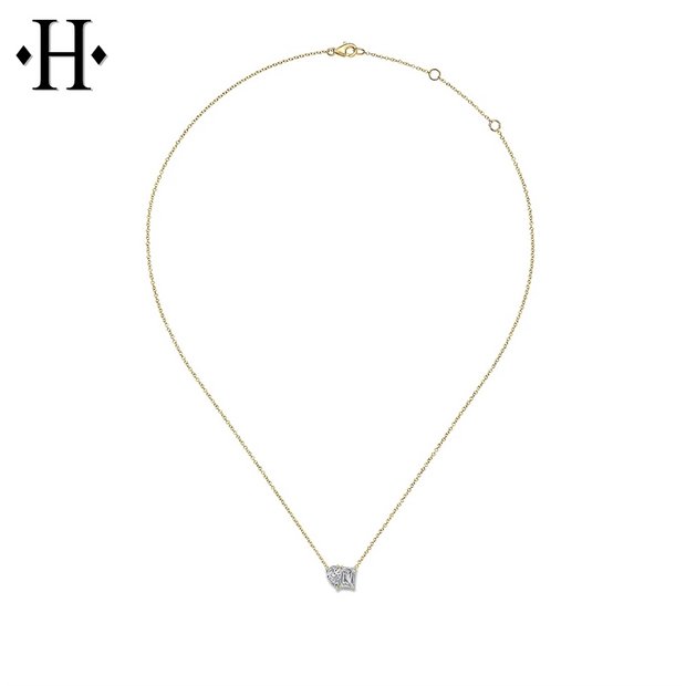 1.00ctw Toi et Moi Lab Grown Diamond Necklace