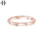 Lab Grown Diamond Flush Set Ring 2.2mm