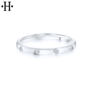 Lab Grown Diamond Flush Set Ring 2.2mm