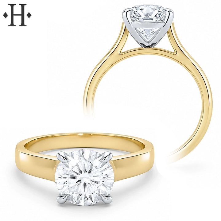 3.04ctw Round Cut Lab Grown Diamond Ring