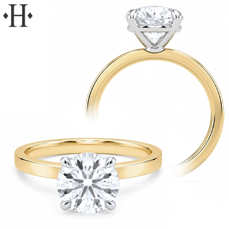 2.01ctw Round Cut Lab Grown Diamond Ring