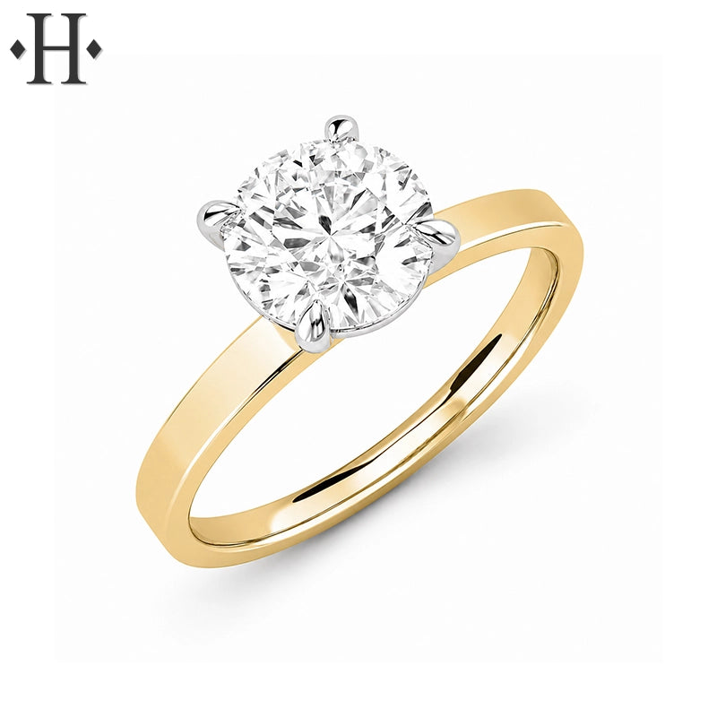 2.01ctw Round Cut Lab Grown Diamond Ring