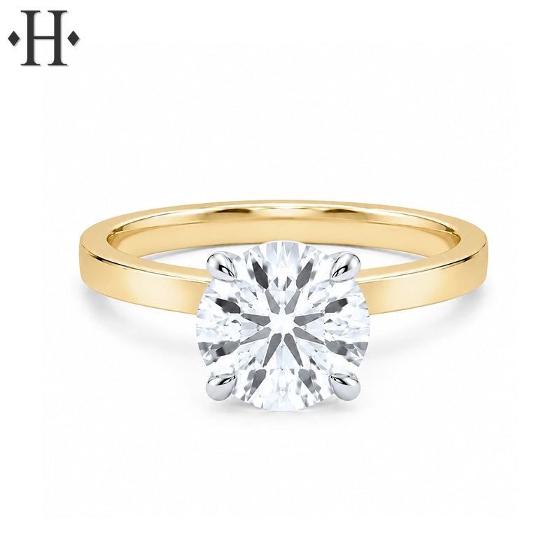 2.01ctw Round Cut Lab Grown Diamond Ring