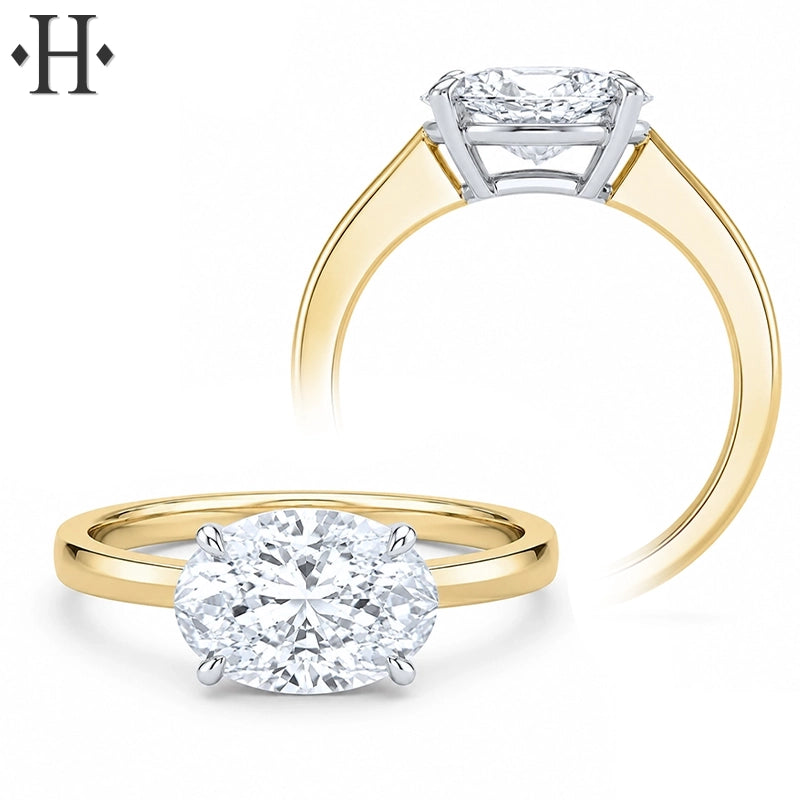2.00ctw Oval Cut Lab Grown Diamond Ring
