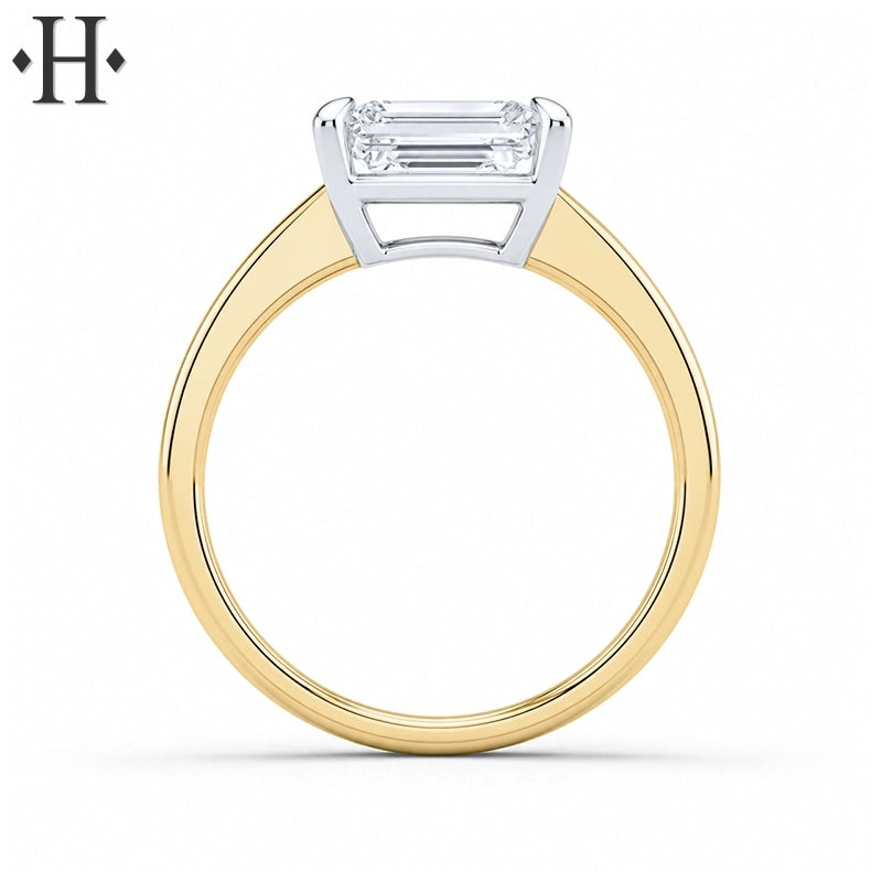 2.06ctw Emerald Cut Lab Grown Diamond Ring