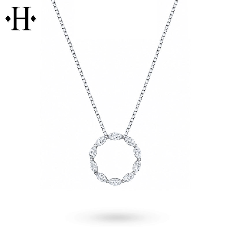 0.50ctw Lab Grown Diamond Circle Necklace