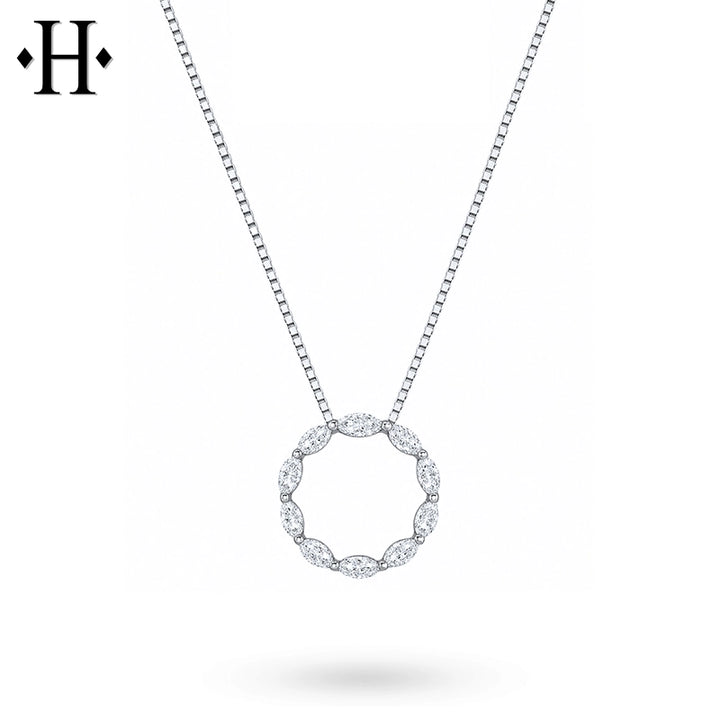 0.50ctw Lab Grown Diamond Circle Necklace