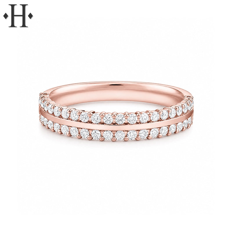 0.33ctw Natural Diamond Set Ring 3.4mm