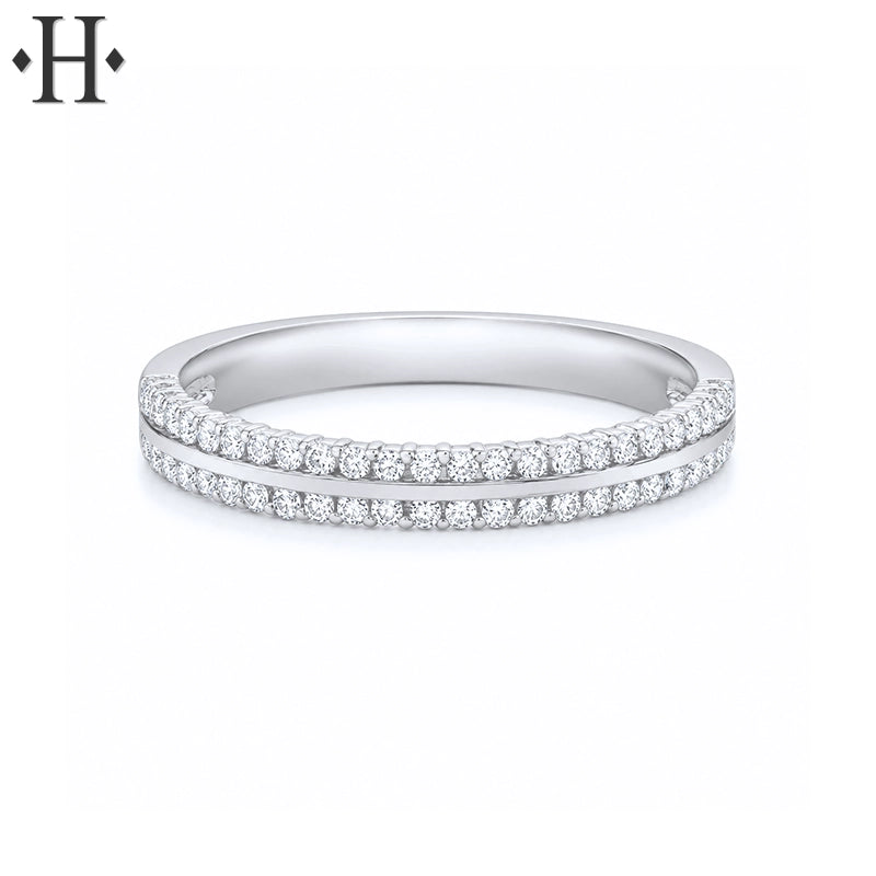 0.25ctw Natural Diamond Set Ring 2.8mm