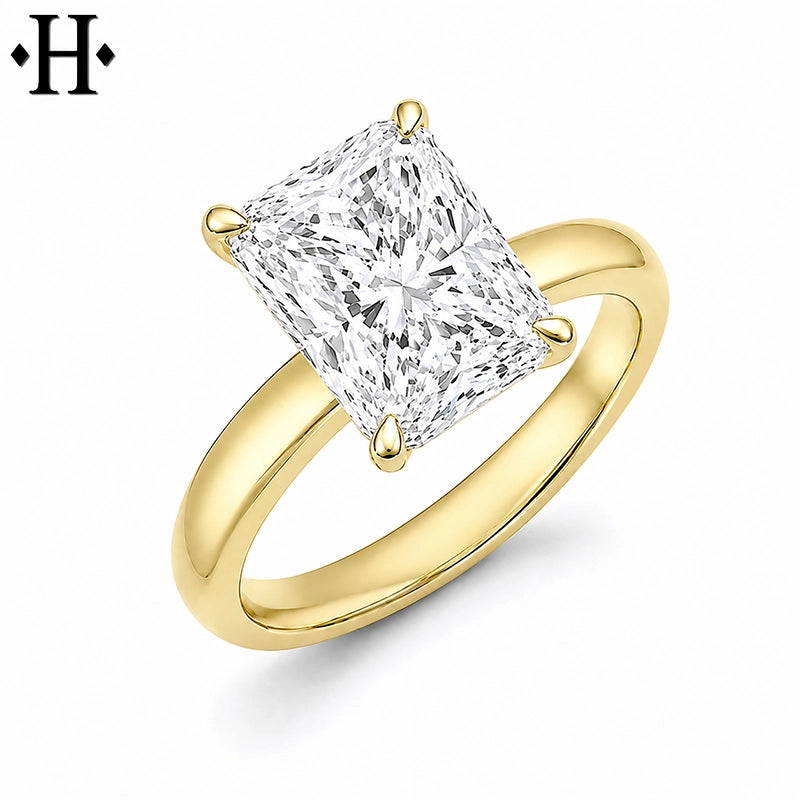 3.09ctw Radiant Cut Lab Grown Diamond Ring
