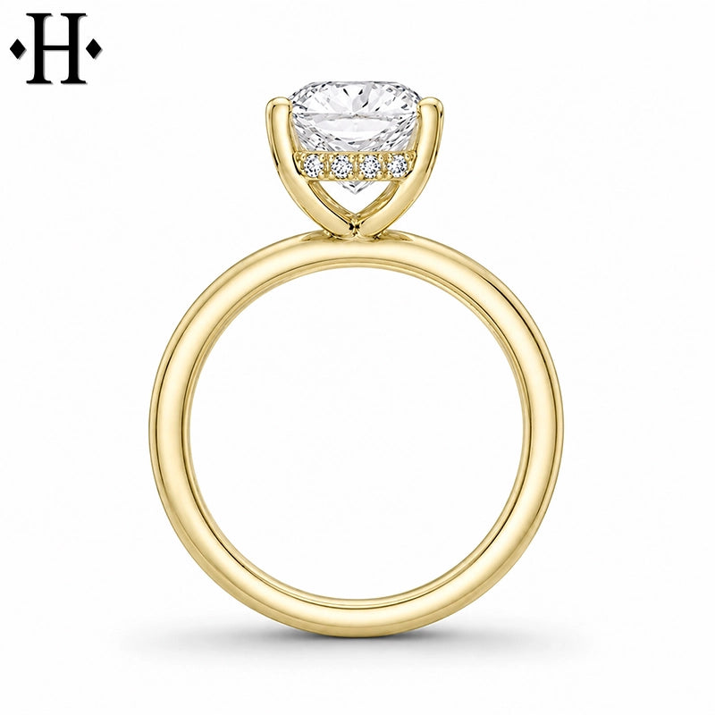 3.09ctw Radiant Cut Lab Grown Diamond Ring