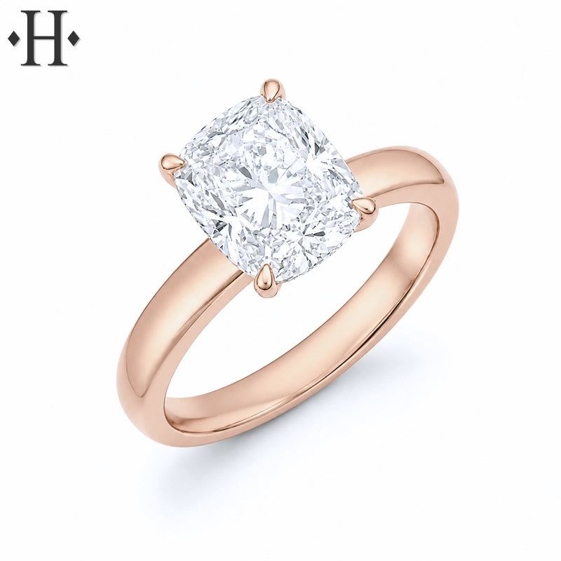 1.50ctr-4.00ctr Elongated Cushion Cut Lab Grown Diamond Ring Tailor Made