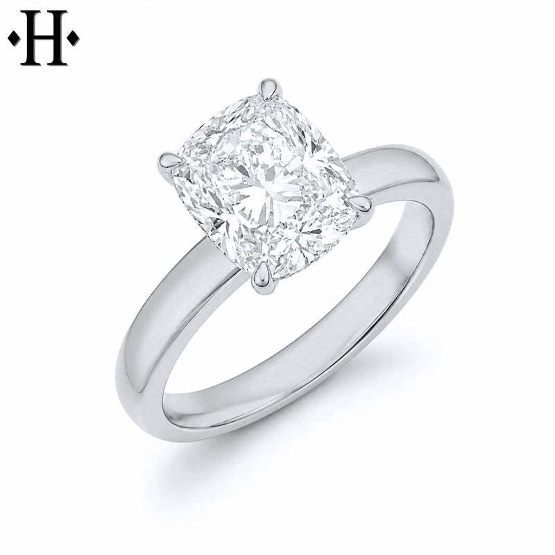 2.09ctw Elongated Cushion Cut Lab Grown Diamond Ring