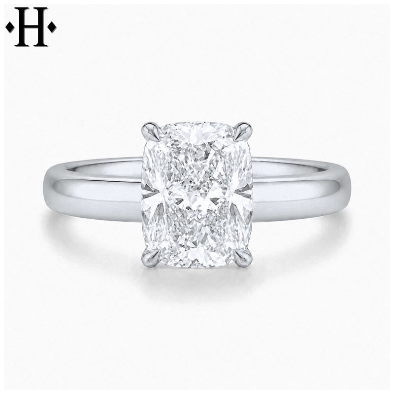 2.09ctw Elongated Cushion Cut Lab Grown Diamond Ring