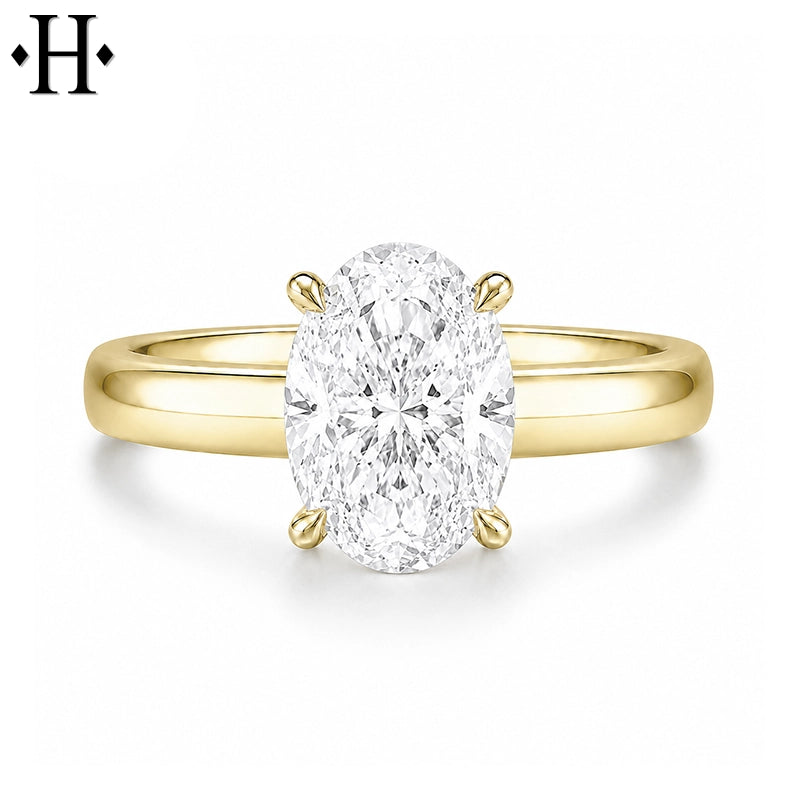 2.07ctw Oval Cut Lab Grown Diamond Ring
