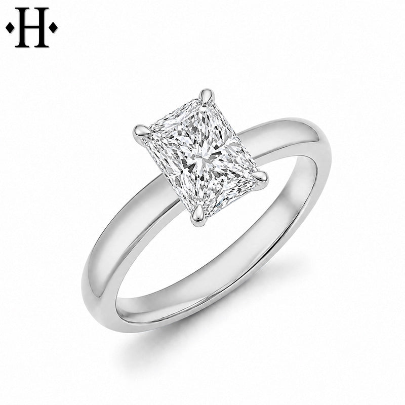 1.57ctw Radiant Cut Lab Grown Diamond Ring