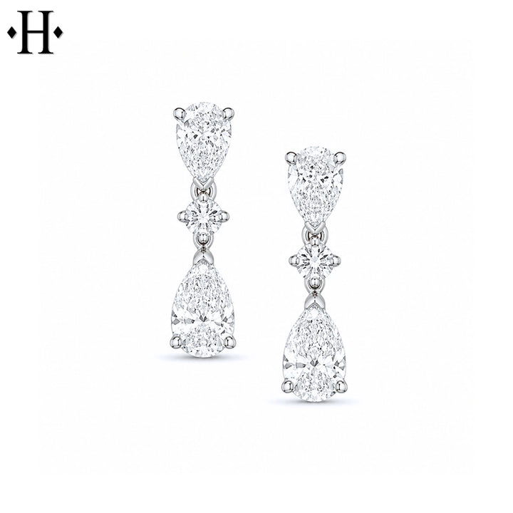 1.75ctw Lab Grown Diamond Earrings