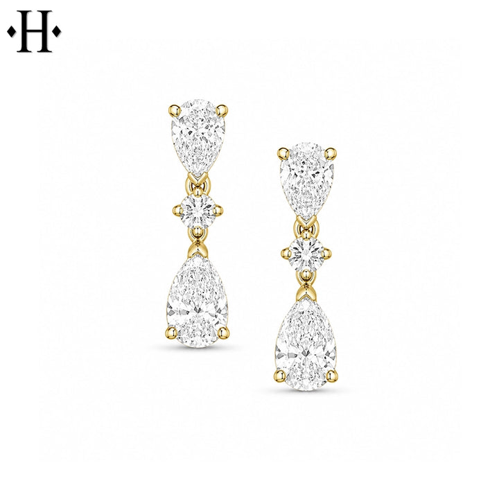 1.75ctw Lab Grown Diamond Earrings