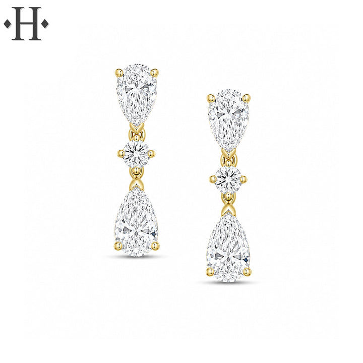 1.75ctw Lab Grown Diamond Earrings