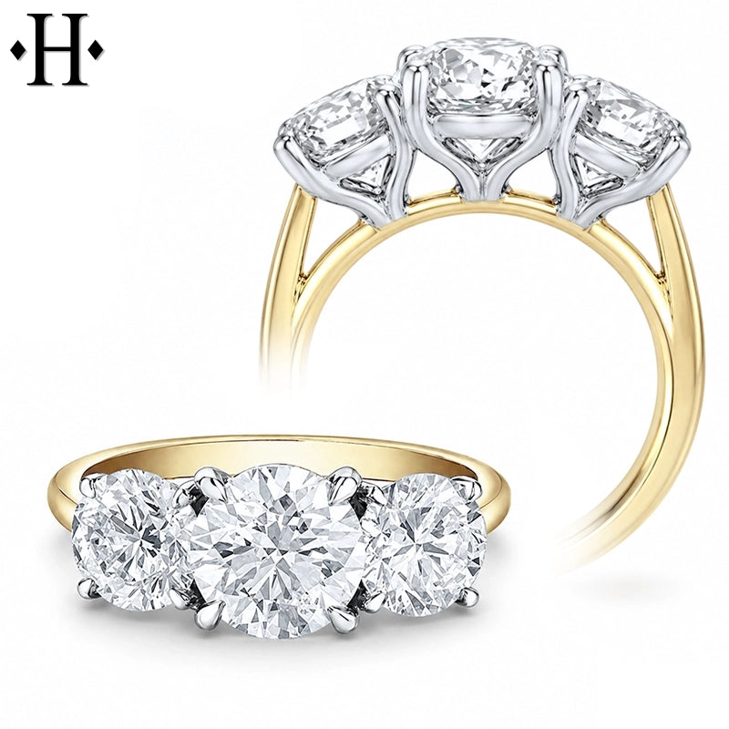 3.00ctw Round Cut Lab Grown Diamond Ring