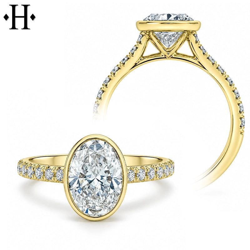2.24cts Oval Cut Lab Grown Diamond Ring