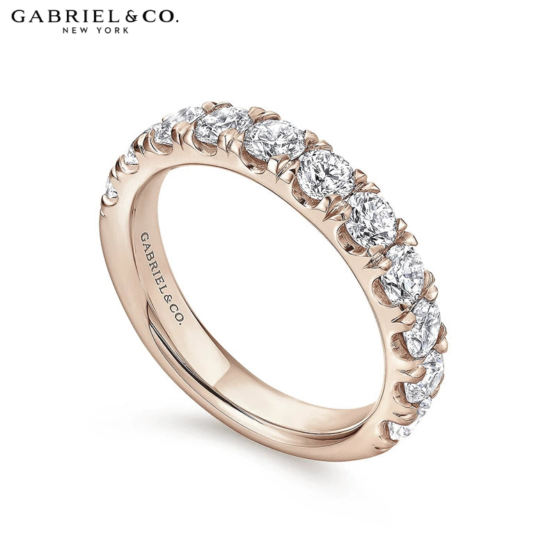 1.50ctw Natural Diamond French U-Pavé Ring 4.0mm