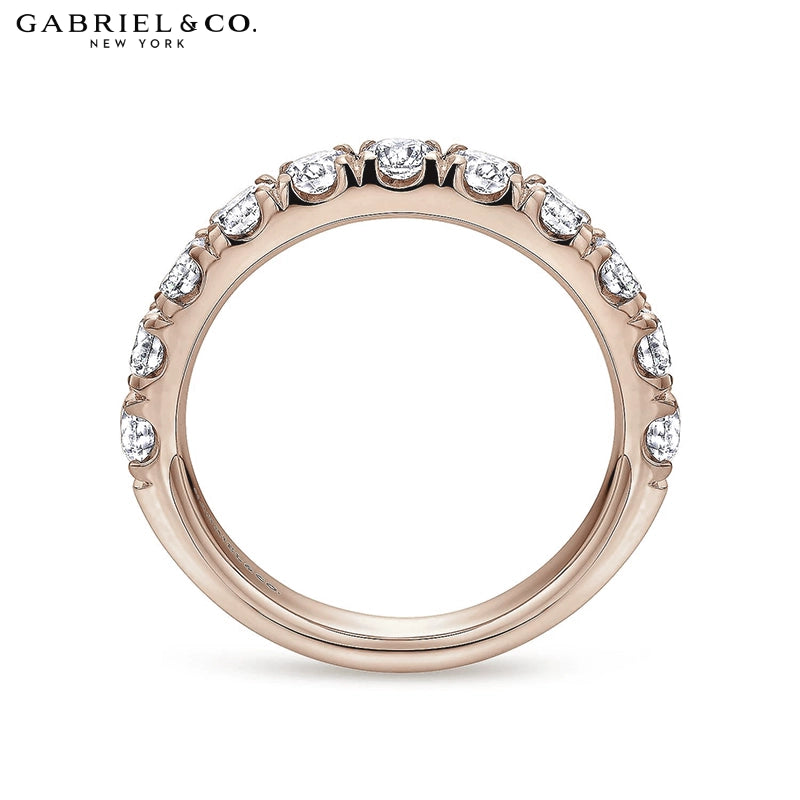 1.50ctw Natural Diamond French U-Pavé Ring 4.0mm
