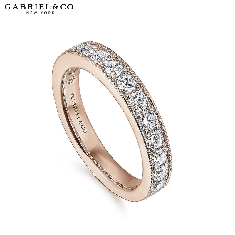 1.00ctw Natural Diamond Vintage Milgrain Ring 3.6mm