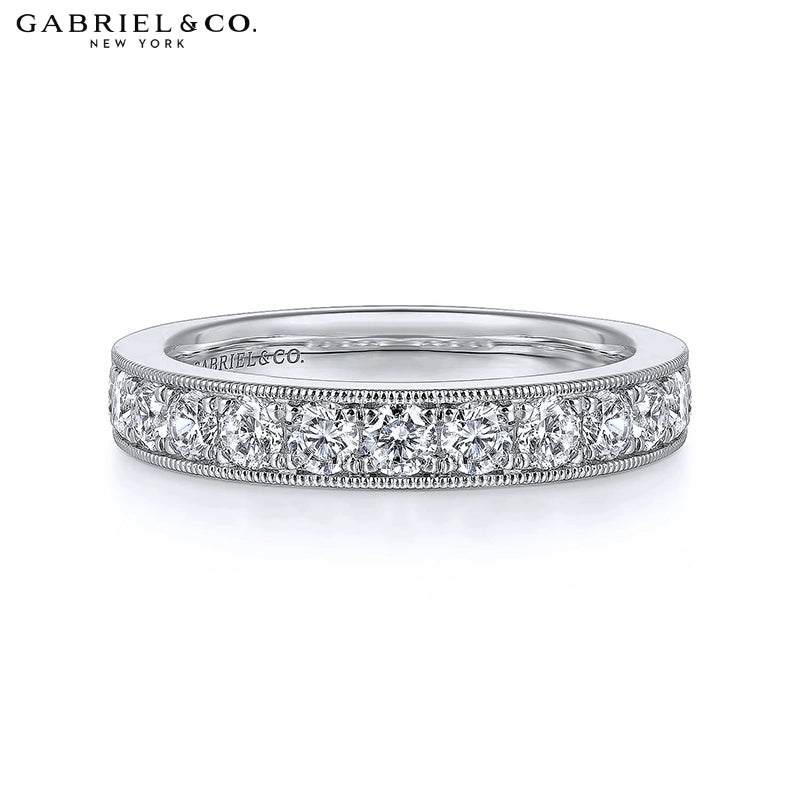 1.00ctw Natural Diamond Vintage Milgrain Ring 3.6mm