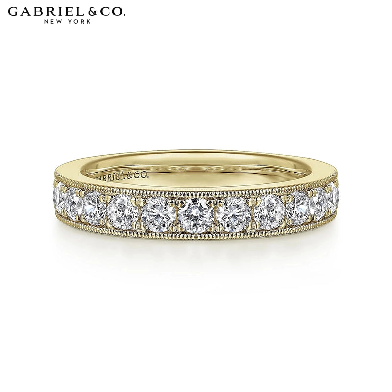 1.00ctw Natural Diamond Vintage Milgrain Ring 3.6mm