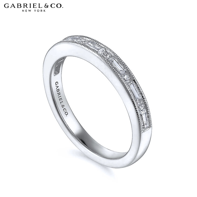 0.38ctw Natural Diamond Vintage Milgrain Ring 2.4mm